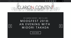 Desktop Screenshot of clarioncontentmedia.com